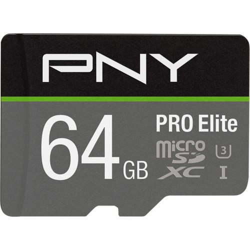 PNY Technologies 64GB Pro Elite microSDXC P-SDUX64U395PRO-GE, PNY, Technologies, 64GB, Pro, Elite, microSDXC, P-SDUX64U395PRO-GE,