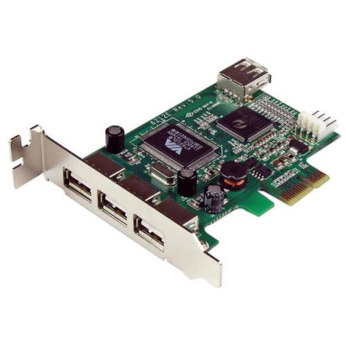 StarTech 4-Port PCI Express Low-Profile High-Speed USB PEXUSB4DP, StarTech, 4-Port, PCI, Express, Low-Profile, High-Speed, USB, PEXUSB4DP