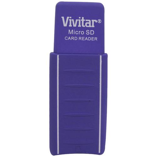 Vivitar Micro SD Card Reader / Writer (Purple) VIV-RW-1000-PUR