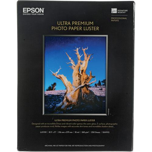 Epson Ultra Premium Photo Paper Luster - 8.5x11
