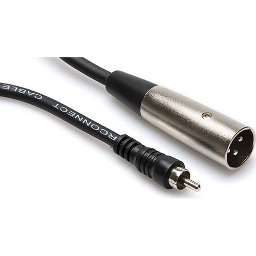 Hosa Technology RCA Male to 3-Pin XLR Male Audio Cable XRM-120