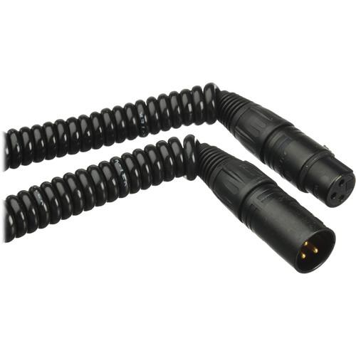 K-Tek XLR Male to XLR Female Coiled Cable - 1.5 ~ 9' K-18NN