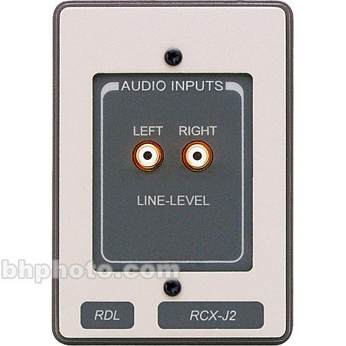 RDL RCX-J2 Unbalanced Line-Level Audio Input Panel RCX-J2