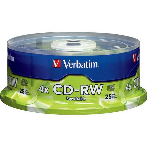 Verbatim  CD-RW 700MB Discs (25) 95169, Verbatim, CD-RW, 700MB, Discs, 25, 95169, Video