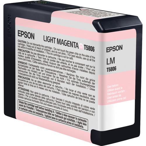 Epson UltraChrome K3 Light Magenta Ink Cartridge (80 ml) T580600, Epson, UltraChrome, K3, Light, Magenta, Ink, Cartridge, 80, ml, T580600