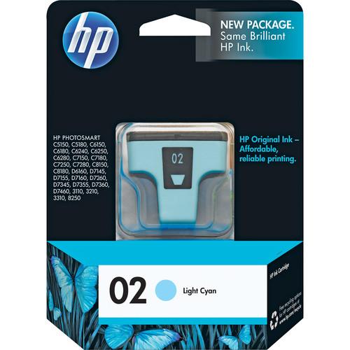 HP HP 02 Light Cyan Inkjet Print Cartridge (5.5ml) C8774WN, HP, HP, 02, Light, Cyan, Inkjet, Print, Cartridge, 5.5ml, C8774WN,
