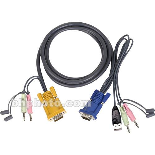 IOGEAR G2L5302U USB KVMP Cable- 6.0' (1.8 m) G2L5302U, IOGEAR, G2L5302U, USB, KVMP, Cable-, 6.0', 1.8, m, G2L5302U,