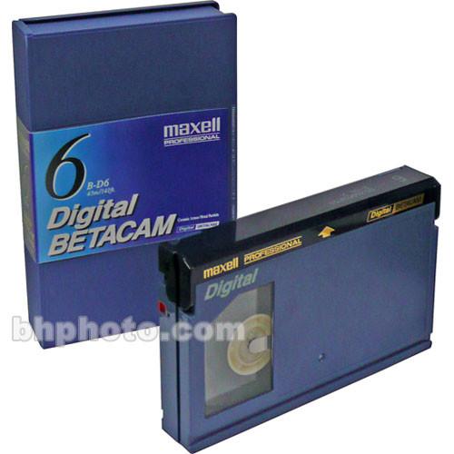 Maxell BD-6CN Six Minute Digital Betacam Cassette 288901