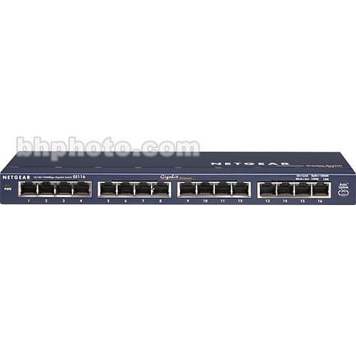 Netgear ProSafe 16-Port Gigabit Desktop Switch GS116NA, Netgear, ProSafe, 16-Port, Gigabit, Desktop, Switch, GS116NA,