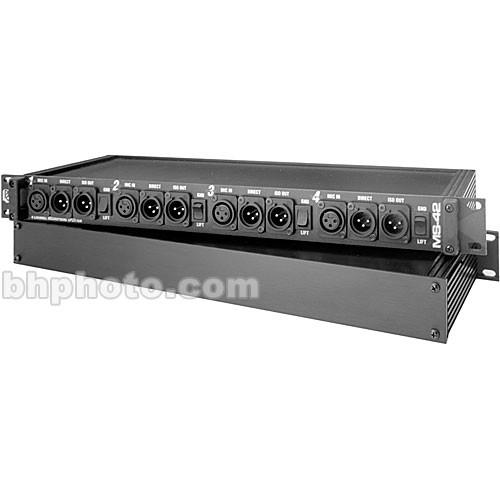 Pro Co Sound MS-42A - 4-Channel Microphone Splitter MS42A, Pro, Co, Sound, MS-42A, 4-Channel, Microphone, Splitter, MS42A,