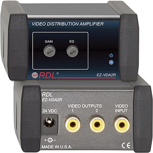 RDL EZ-VDA2R 1x2 Composite Distribution Amplifier (RCA) EZ-VDA2R