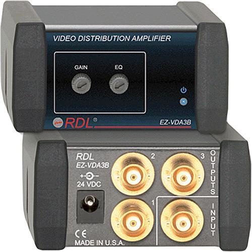 RDL EZ-VDA3B 1x3 Composite Distribution Amplifier (BNC) EZ-VDA3B, RDL, EZ-VDA3B, 1x3, Composite, Distribution, Amplifier, BNC, EZ-VDA3B