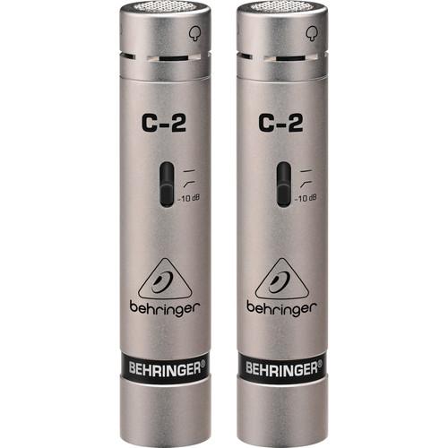 Behringer C-2 Matched Studio Condenser Microphones C2/B, Behringer, C-2, Matched, Studio, Condenser, Microphones, C2/B,