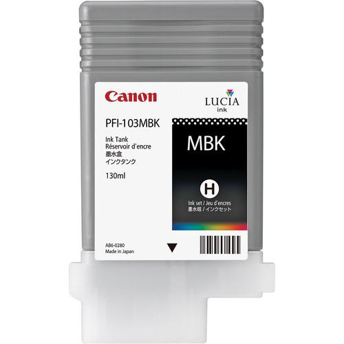 Canon PFI-103MBK Matte Black Ink Tank (130 ml) 2211B001AA, Canon, PFI-103MBK, Matte, Black, Ink, Tank, 130, ml, 2211B001AA,
