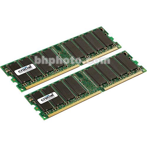 Crucial 2GB (2x1GB) DIMM Desktop Memory Upgrade CT2KIT12864Z40B