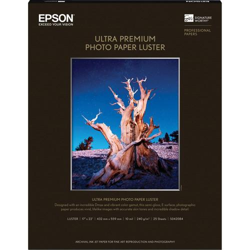 Epson Ultra Premium Photo Paper Luster - 17 x 22