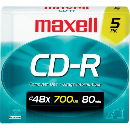 Maxell  CD-R, 48x, Disc (5) 648205, Maxell, CD-R, 48x, Disc, 5, 648205, Video