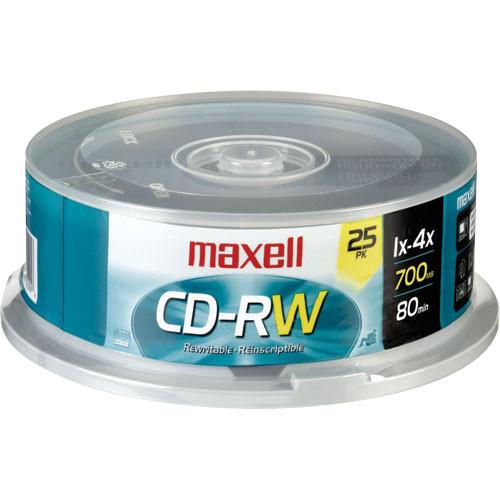 Maxell  CD-RW 700MB Disc (25) 630026, Maxell, CD-RW, 700MB, Disc, 25, 630026, Video