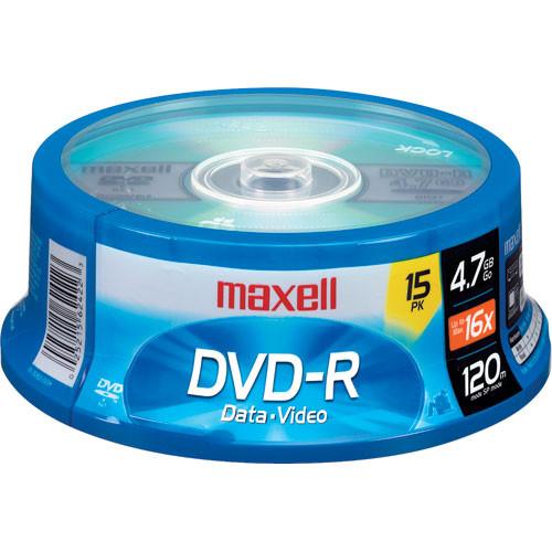Maxell  DVD-R 16x Disc (15) 638006, Maxell, DVD-R, 16x, Disc, 15, 638006, Video