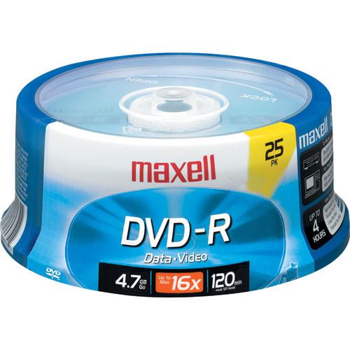 Maxell  DVD-R 16x Disc (25) 638010, Maxell, DVD-R, 16x, Disc, 25, 638010, Video