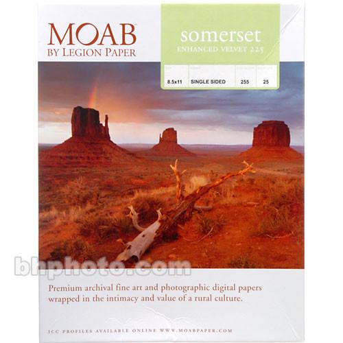 Moab Somerset Enhanced Velvet 225 Archival I98-SEV225851125, Moab, Somerset, Enhanced, Velvet, 225, Archival, I98-SEV225851125,