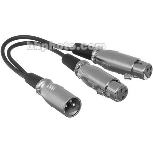 Pro Co Sound XLR Male to 2 XLR Female Y-Cable - 1' YMXM2XF-1, Pro, Co, Sound, XLR, Male, to, 2, XLR, Female, Y-Cable, 1', YMXM2XF-1,