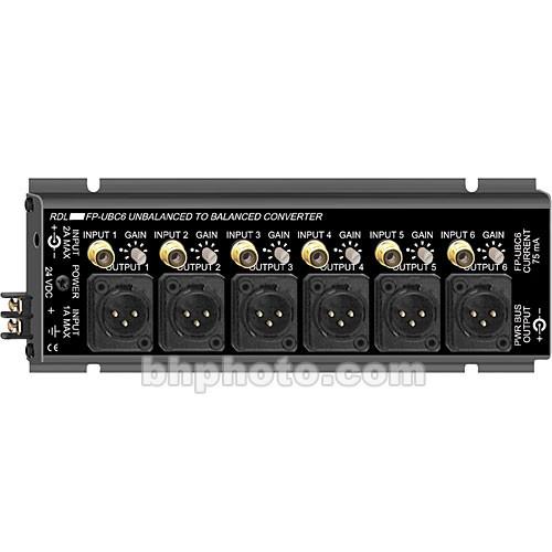 RDL 6-Channel Unbalanc to Balanc Audio Converter FP-UBC6