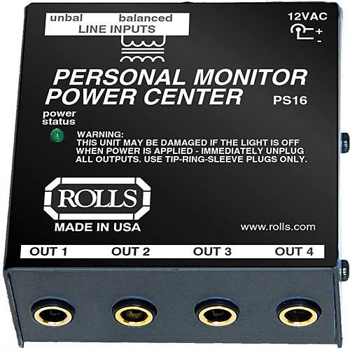 Rolls  PS16 Personal Monitor Power Center PS16, Rolls, PS16, Personal, Monitor, Power, Center, PS16, Video