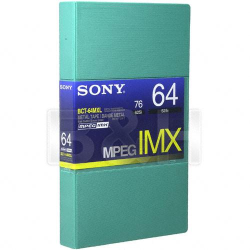Sony BCT64MXL MPEG IMX Video Cassette, Large BCT64MXL, Sony, BCT64MXL, MPEG, IMX, Video, Cassette, Large, BCT64MXL,
