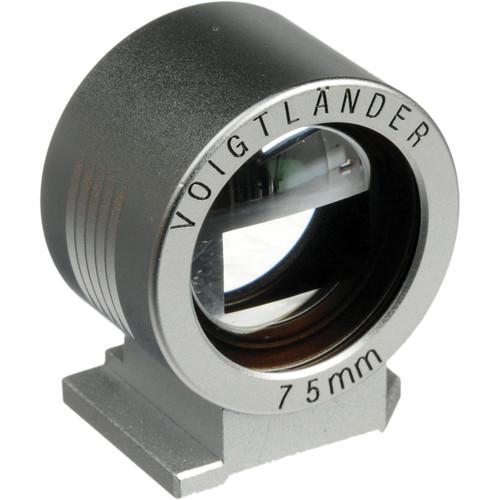 Voigtlander Viewfinder for 75mm (Silver) 45DA414B, Voigtlander, Viewfinder, 75mm, Silver, 45DA414B,
