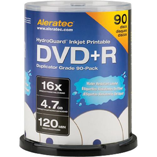 Aleratec DVD R HydroGuard Inkjet Hub Printable Recordable 300117, Aleratec, DVD, R, HydroGuard, Inkjet, Hub, Printable, Recordable, 300117