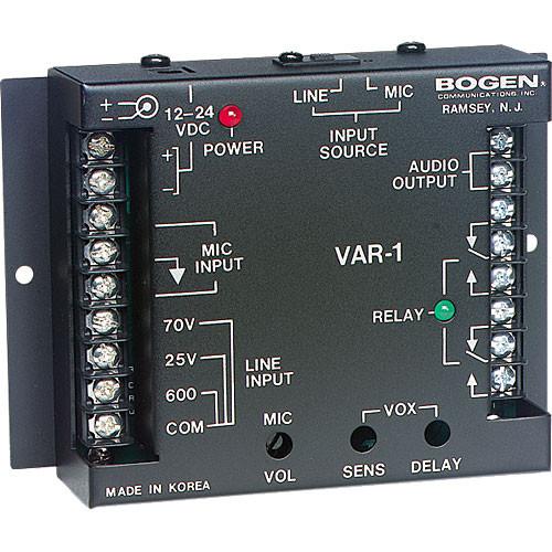 Bogen Communications VAR1 Voice Activated Relay for 70V VAR1, Bogen, Communications, VAR1, Voice, Activated, Relay, 70V, VAR1,