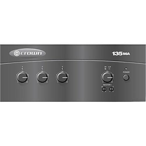 Crown Audio 135MA 3 x 1 35W Commercial Mixer/Amplifier 135MA, Crown, Audio, 135MA, 3, x, 1, 35W, Commercial, Mixer/Amplifier, 135MA,