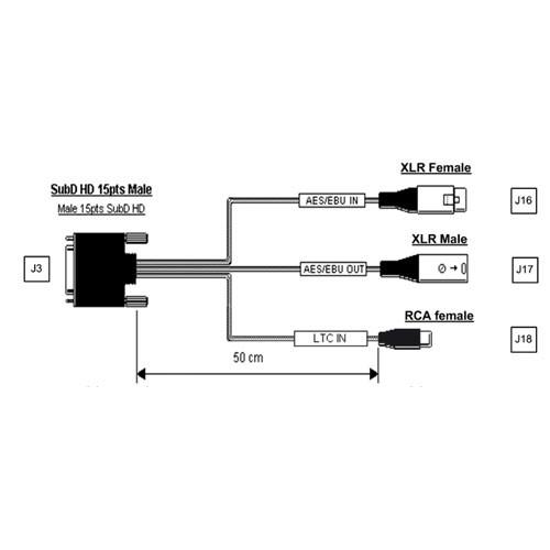Digigram VX222HR Balanced Digital Replacement Cable SC145800201