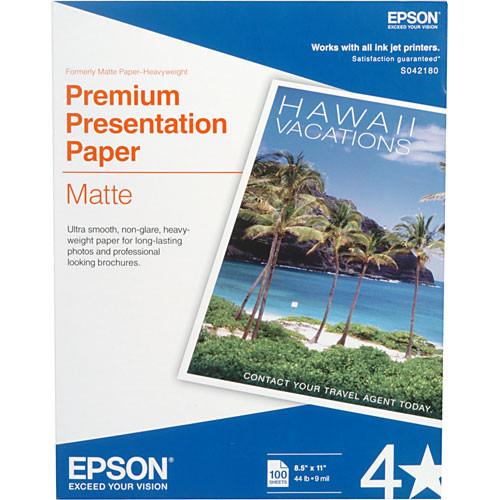 Epson Premium Presentation Paper Matte 8.5 x 11