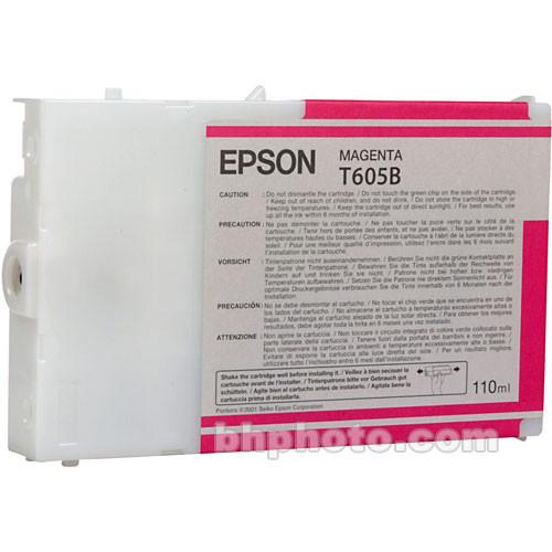 Epson UltraChrome K3 Magenta Ink Cartridge (110 ml) T605B00, Epson, UltraChrome, K3, Magenta, Ink, Cartridge, 110, ml, T605B00,