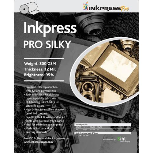 Inkpress Media Pro Silky Paper (300gsm) for Inkjet - PL24100, Inkpress, Media, Pro, Silky, Paper, 300gsm, Inkjet, PL24100,
