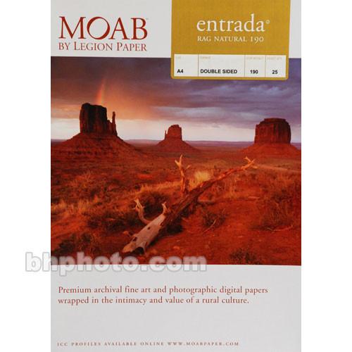 Moab Entrada Rag Natural 190 (Matte, 2-sided) R08-ERN190A425, Moab, Entrada, Rag, Natural, 190, Matte, 2-sided, R08-ERN190A425,