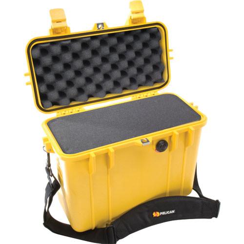 Pelican 1430 Top Loader Case with Foam (Yellow) 1430-000-240, Pelican, 1430, Top, Loader, Case, with, Foam, Yellow, 1430-000-240,
