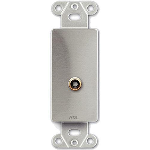 RDL DS-PHN1 Single RCA Jack on Decora Wall Plate - DS-PHN1, RDL, DS-PHN1, Single, RCA, Jack, on, Decora, Wall, Plate, DS-PHN1,