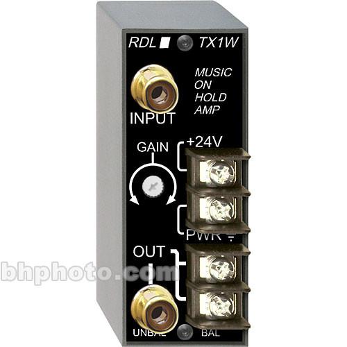 RDL  TX-1W Music-On-Hold Amplifier TX-1W, RDL, TX-1W, Music-On-Hold, Amplifier, TX-1W, Video