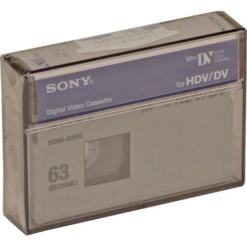 Sony Videographer Grade 63 Minute HDV/Mini DV Tape HDM63VG