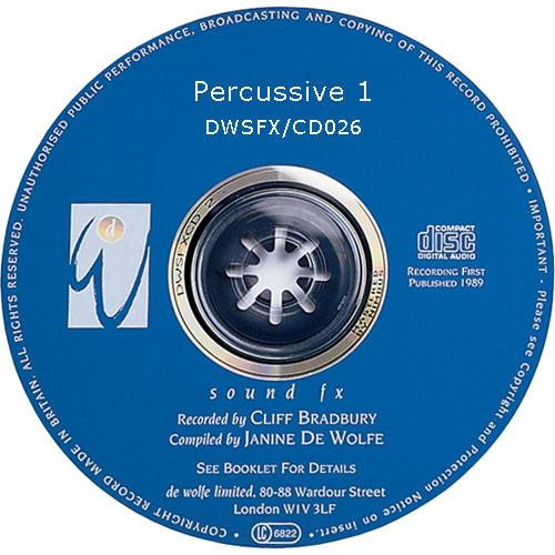 Sound Ideas Sampled CD: De Wolfe Library - Percussive SS-DWFX-26