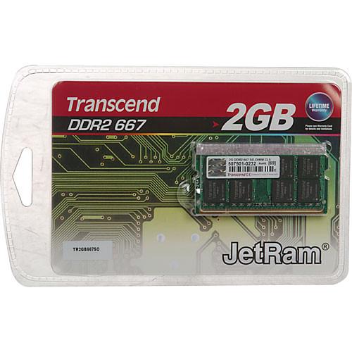Transcend 2GB SO-DIMM Memory for Notebook JM667QSU-2G, Transcend, 2GB, SO-DIMM, Memory, Notebook, JM667QSU-2G,