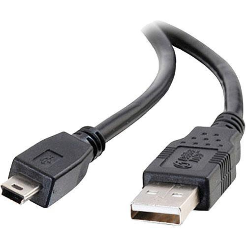 C2G 6.6' (2 m) USB 2.0 A/mini-B Cable (Black) 27005, C2G, 6.6', 2, m, USB, 2.0, A/mini-B, Cable, Black, 27005,