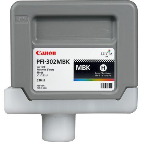 Canon PFI-302 Matte Black Ink Tank (330 ml) 2215B001AA