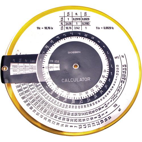 Gossen Calculator for Panlux and Panlux 2 Meters GO 4140, Gossen, Calculator, Panlux, Panlux, 2, Meters, GO, 4140,