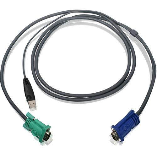 IOGEAR  6' (1.8 m) USB KVM Cable G2L5202U, IOGEAR, 6', 1.8, m, USB, KVM, Cable, G2L5202U, Video