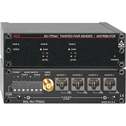RDL RU-TPS4C Four Output Sender / Distributor RU-TPS4C