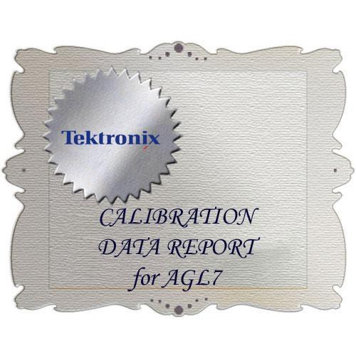 Tektronix D1 Calibration Data Report for AGL7 AGL7 D1